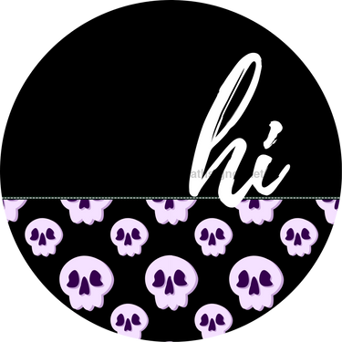 Halloween Door Hanger Dco-01591-Dh 18’ Round Wood